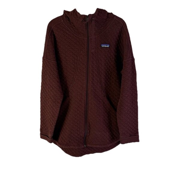 Patagonia Jackets & Blazers - Patagonia Quilted Full-Zip Jacket Burgundy